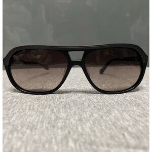 John Varvatos V767 Aviator Plastic Sunglasses Eyeglasses Matte Black Japan As Is